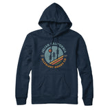 Julian California Retro Badge Hoodie-Navy Blue-Allegiant Goods Co. Vintage Sports Apparel