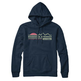 Borrego Springs Mountain Sunset Hoodie-Navy Blue-Allegiant Goods Co. Vintage Sports Apparel