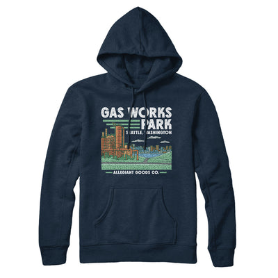 Gas Works Park Hoodie-Navy Blue-Allegiant Goods Co. Vintage Sports Apparel