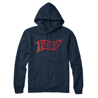Florida Pennant Hoodie-Allegiant Goods Co. Vintage Sports Apparel