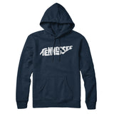 Tennessee State Shape Text Hoodie-Allegiant Goods Co. Vintage Sports Apparel
