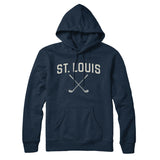 St. Louis Golf Hoodie-Navy Blue-Allegiant Goods Co. Vintage Sports Apparel