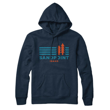 Sandpoint Idaho in Navy Blue Color