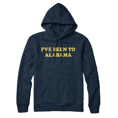 I've Been To Alabama Hoodie-Navy Blue-Allegiant Goods Co. Vintage Sports Apparel