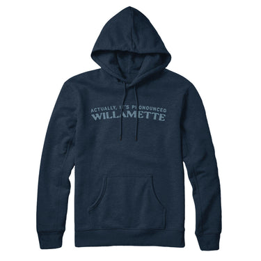 Actually It's Pronounced Willamette in Navy Blue Color