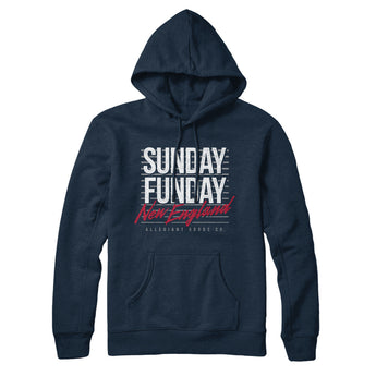 Sunday Funday New England Hoodie-Allegiant Goods Co. Vintage Sports Apparel