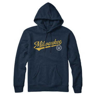 Milwaukee Vintage Script Hoodie-Allegiant Goods Co. Vintage Sports Apparel