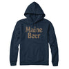 Maine Beer Hoodie-Navy Blue-Allegiant Goods Co. Vintage Sports Apparel