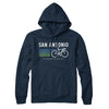 San Antonio Cycling Hoodie-Navy Blue-Allegiant Goods Co. Vintage Sports Apparel
