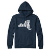 New York State Shape Text Hoodie-Navy Blue-Allegiant Goods Co. Vintage Sports Apparel