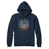Tucson Arizona Retro Badge Hoodie-Navy Blue-Allegiant Goods Co. Vintage Sports Apparel