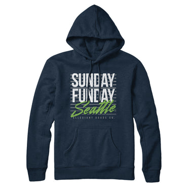 Sunday Funday Seattle Hoodie-Allegiant Goods Co. Vintage Sports Apparel