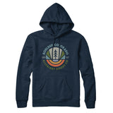 Boulder Colorado Retro Badge Hoodie-Navy Blue-Allegiant Goods Co. Vintage Sports Apparel