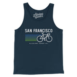 San Francisco Cycling Men/Unisex Tank Top-Allegiant Goods Co. Vintage Sports Apparel