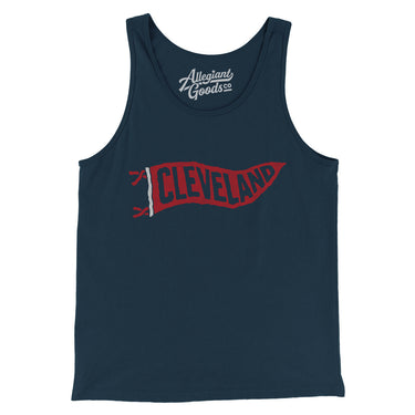 Cleveland Pennant Men/Unisex Tank Top-Allegiant Goods Co. Vintage Sports Apparel