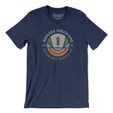 Boulder Colorado Retro Badge Men/Unisex T-Shirt-Navy-Allegiant Goods Co. Vintage Sports Apparel