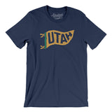 Utah Pennant Men/Unisex T-Shirt-Allegiant Goods Co. Vintage Sports Apparel