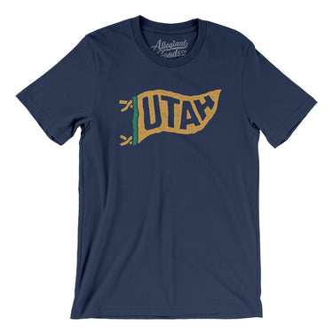 Utah Pennant Men/Unisex T-Shirt-Allegiant Goods Co. Vintage Sports Apparel