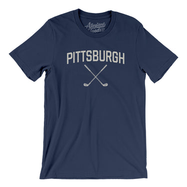 Pittsburgh Golf Men/Unisex T-Shirt-Navy-Allegiant Goods Co. Vintage Sports Apparel