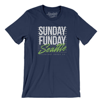 Sunday Funday Seattle Men/Unisex T-Shirt-Allegiant Goods Co. Vintage Sports Apparel