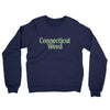 Connecticut Weed Midweight French Terry Crewneck Sweatshirt-Navy-Allegiant Goods Co. Vintage Sports Apparel