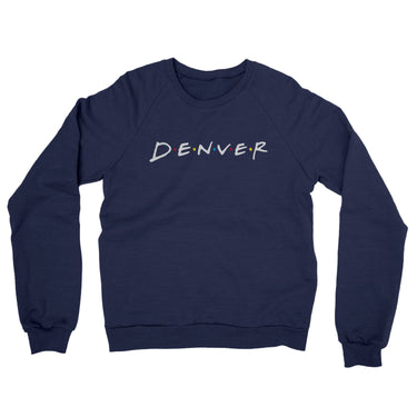 Denver Friends Midweight French Terry Crewneck Sweatshirt-Allegiant Goods Co. Vintage Sports Apparel