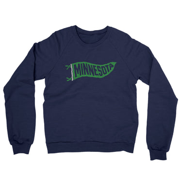 Minnesota Pennant Midweight French Terry Crewneck Sweatshirt-Allegiant Goods Co. Vintage Sports Apparel