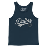 Dallas Vintage Script Men/Unisex Tank Top-Allegiant Goods Co. Vintage Sports Apparel