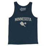 Minnesota Pickleball Men/Unisex Tank Top-Navy-Allegiant Goods Co. Vintage Sports Apparel
