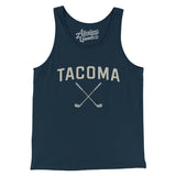 Tacoma Golf Men/Unisex Tank Top-Navy-Allegiant Goods Co. Vintage Sports Apparel