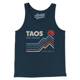 Taos New Mexico Men/Unisex Tank Top-Navy-Allegiant Goods Co. Vintage Sports Apparel