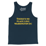 There's No Place Like Washington Dc Men/Unisex Tank Top-Navy-Allegiant Goods Co. Vintage Sports Apparel