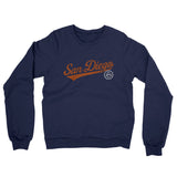 San Diego Vintage Script Midweight French Terry Crewneck Sweatshirt-Allegiant Goods Co. Vintage Sports Apparel