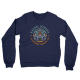 Rachel Nevada Retro Badge Midweight French Terry Crewneck Sweatshirt-Navy-Allegiant Goods Co. Vintage Sports Apparel