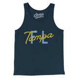 Tampa Fl Overprinted Men/Unisex Tank Top-Allegiant Goods Co. Vintage Sports Apparel