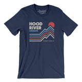 Hood River Oregon Men/Unisex T-Shirt-Navy-Allegiant Goods Co. Vintage Sports Apparel