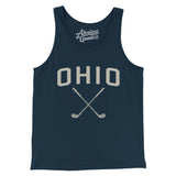 Ohio Golf Men/Unisex Tank Top-Navy-Allegiant Goods Co. Vintage Sports Apparel