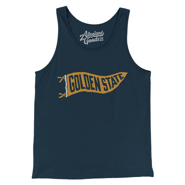 Golden State Pennant Men/Unisex Tank Top-Allegiant Goods Co. Vintage Sports Apparel