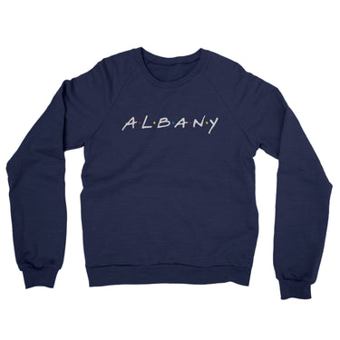 Albany Friends Midweight French Terry Crewneck Sweatshirt-Allegiant Goods Co. Vintage Sports Apparel