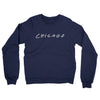 Chicago Friends Midweight French Terry Crewneck Sweatshirt-Navy-Allegiant Goods Co. Vintage Sports Apparel