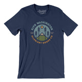 Blye Washington Retro Badge Men/Unisex T-Shirt-Navy-Allegiant Goods Co. Vintage Sports Apparel
