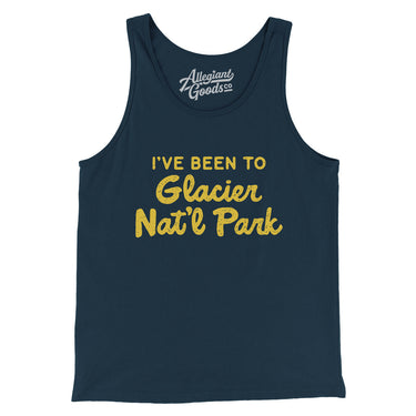 I've Been To Glacier National Park Men/Unisex Tank Top-Allegiant Goods Co. Vintage Sports Apparel