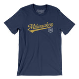 Milwaukee Vintage Script Men/Unisex T-Shirt-Allegiant Goods Co. Vintage Sports Apparel