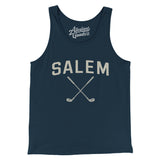Salem Golf Men/Unisex Tank Top-Navy-Allegiant Goods Co. Vintage Sports Apparel