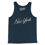 New York Ny Overprinted Men/Unisex Tank Top-Allegiant Goods Co. Vintage Sports Apparel