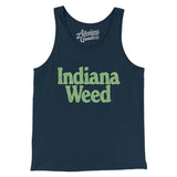 Indiana Weed Men/Unisex Tank Top-Navy-Allegiant Goods Co. Vintage Sports Apparel