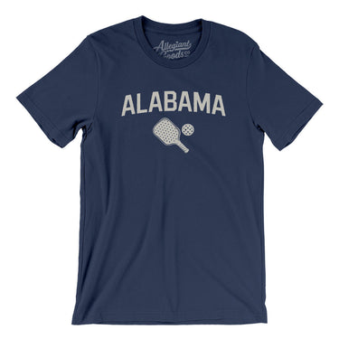 Alabama Pickleball Men/Unisex T-Shirt-Navy-Allegiant Goods Co. Vintage Sports Apparel