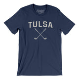 Tulsa Golf Men/Unisex T-Shirt-Navy-Allegiant Goods Co. Vintage Sports Apparel