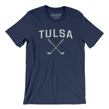 Tulsa Golf Men/Unisex T-Shirt-Navy-Allegiant Goods Co. Vintage Sports Apparel