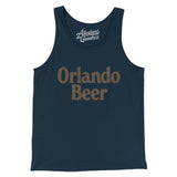 Orlando Beer Men/Unisex Tank Top-Navy-Allegiant Goods Co. Vintage Sports Apparel